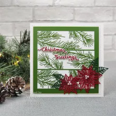 Craft Dies - Sue Wilson Festive Holly and Pine Floral Panels