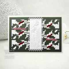 Craft Dies - Sue Wilson Festive Holly and Pine Floral Panels