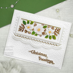 Craft Dies - Sue Wilson Festive Christmas Rose Floral Panels