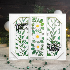 Craft Dies - Sue Wilson Festive Christmas Rose Floral Panels