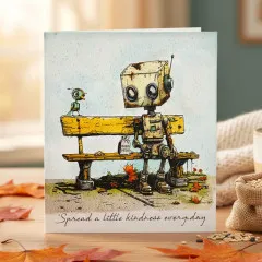 Cosmic Shimmer - Cling Stamps - Bot-ology Spread A Little Kindness by Andy Skinner