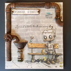 Cosmic Shimmer - Cling Stamps - Bot-ology Spread A Little Kindness by Andy Skinner