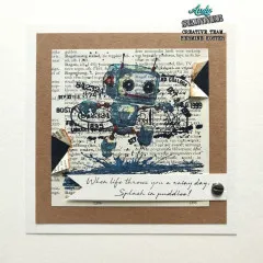 Cosmic Shimmer - Cling Stamps - Bot-ology Rainy Day by Andy Skinner