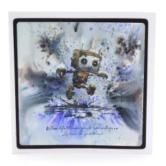 Cosmic Shimmer - Cling Stamps - Bot-ology Rainy Day by Andy Skinner