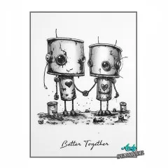 Cosmic Shimmer - Cling Stamps - Bot-ology Better Together by Andy Skinner