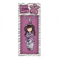 Gorjuss Keyring - RUBY WILD