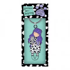 Gorjuss Keyring - SMITTEN KITTEN