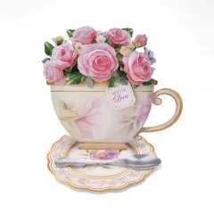 Katy Sue - Card Making Kit - Teacup Bouquet
