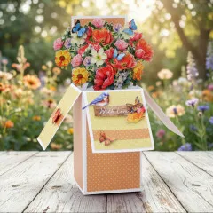 Katy Sue - Card Making Kit - Blooming Box Bouquets Pop Up