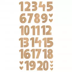 Simple Stories Foam Number Sticker - Hearth and Holiday