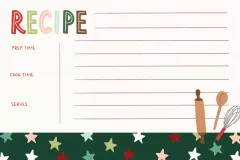 Recipe Cards - Baking Spirits Bright