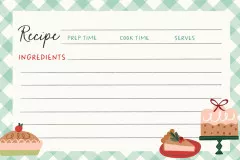 Recipe Cards - Baking Spirits Bright