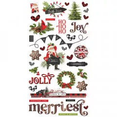 Simple Stories 6x12 Chipboard Sticker - Christmas Lodge