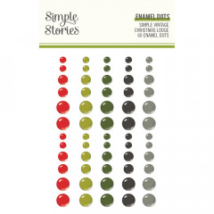 Simple Stories Enamel Dots - Christmas Lodge