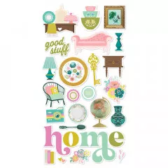 Simple Stories 6x12 Chipboard Sticker - Flea Market