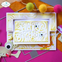 Metal Cutting Die - Birthday Flip Card