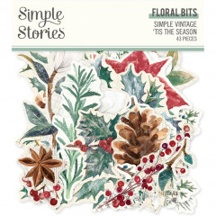 Floral Bits & Pieces Die-Cuts - Simple Vintage Tis The Season