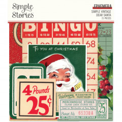 Ephemera - Simple Vintage Dear Santa