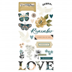 Simple Stories 6x12 Chipboard Sticker - Remember