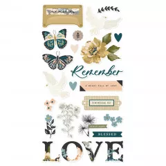 Simple Stories 6x12 Chipboard Sticker - Remember