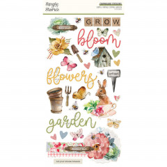 Simple Stories 6x12 Chipboard Sticker - Simple Vintage - Spring Garden