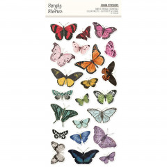 Simple Stories Foam Sticker - Simple Vintage Essentials - Color Palette - Stickers Butterfly & Floral