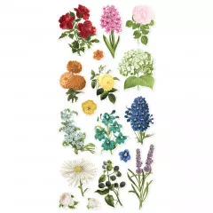 Simple Stories Foam Sticker - Simple Vintage Essentials - Color Palette - Stickers Butterfly & Floral