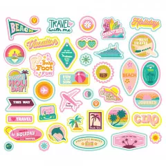 Bits & Pieces Die-Cuts - Just Beachy - Sticker