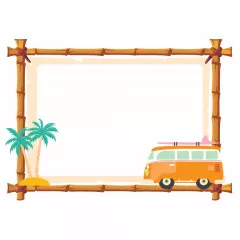 Chipboard Frames - Just Beachy