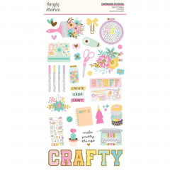 Simple Stories 6x12 Chipboard Sticker - Crafty Things