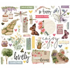 Bits & Pieces Die-Cuts - Simple Vintage - Meadow Flowers