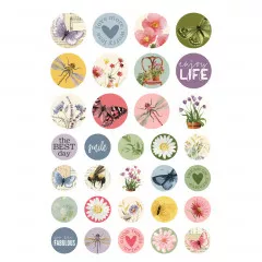 Simple Stories Sticker Book - Simple Vintage - Meadow Flowers