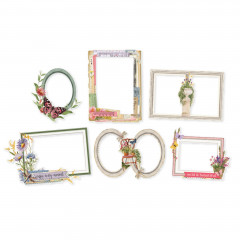 Chipboard Frames - Simple Vintage - Meadow Flowers