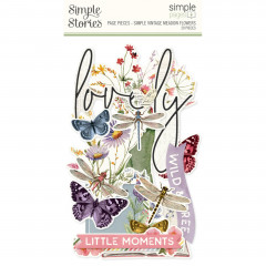 Simple Pages - Page Pieces - Simple Vintage - Meadow Flowers