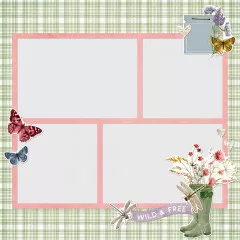 Simple Pages - Page Pieces - Simple Vintage - Meadow Flowers