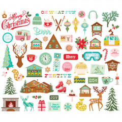 Bits & Pieces Die-Cuts - Snow Pine Lodge