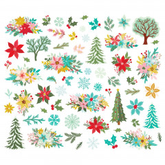 Floral Bits & Pieces Die-Cuts - Snow Pine Lodge