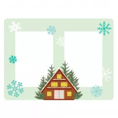 Chipboard Frames - Snow Pine Lodge