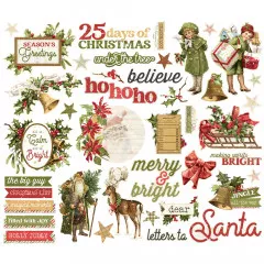 Bits & Pieces Die-Cuts - Simple Vintage - Yuletide