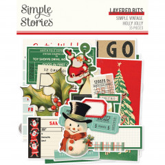 Simple Vintage - Holly Jolly - Layered Bits & Pieces