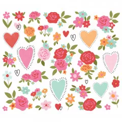 Floral Bits & Pieces Die-Cuts - Heartstrings