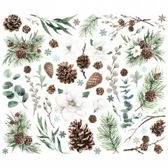 Floral Bits & Pieces Die-Cuts - Simple Vintage - Fresh Snow