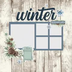 Simple Pages - Page Pieces - Simple Vintage - Fresh Snow