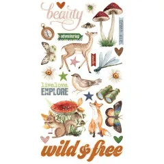 Simple Stories 6x12 Chipboard Sticker - Simple Vintage - Woodlands