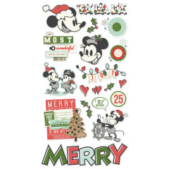 Simple Stories 6x12 Chipboard Sticker - Say Cheese Classic Mouse Christmas