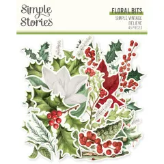 Floral Bits & Pieces Die-Cuts - Simple Vintage - Believe