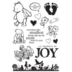 Simple Stories Clear Stamps - Say Cheese Classic Pooh Baby - Bundle of Joy