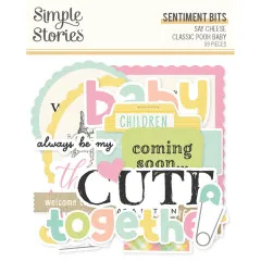 Say Cheese Classic Pooh Baby - Sentiment Bits & Pieces Die-Cuts