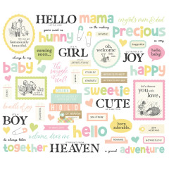 Say Cheese Classic Pooh Baby - Sentiment Bits & Pieces Die-Cuts