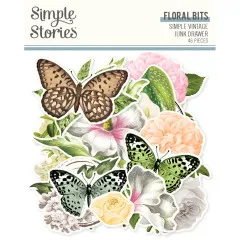 Floral Bits & Pieces Die-Cuts - Simple Vintage - Junk Drawer